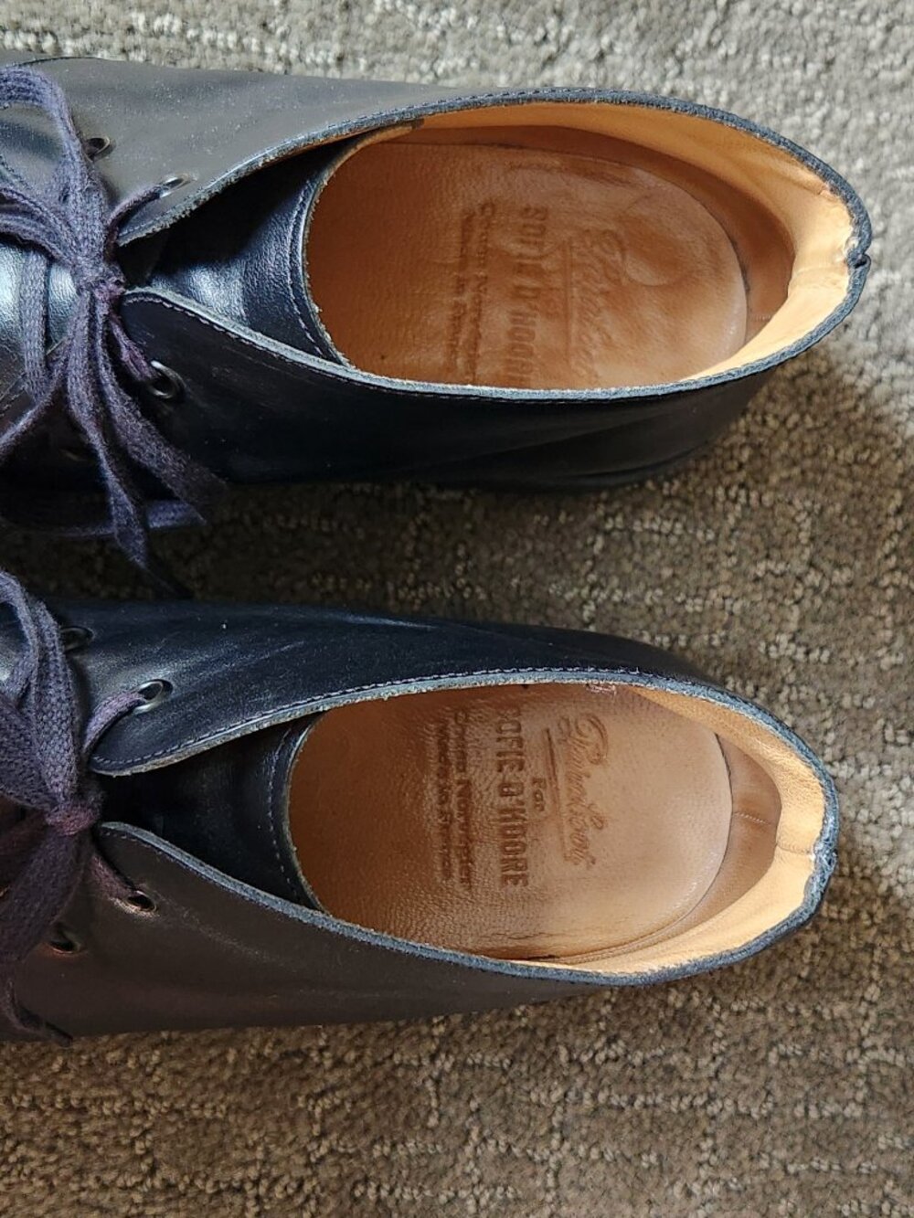 PARABOOT FOR SOFIE D'HOORE Black Leather Lace-up Ankle Boots Booties Size 8.5 - Picture 5 of 13